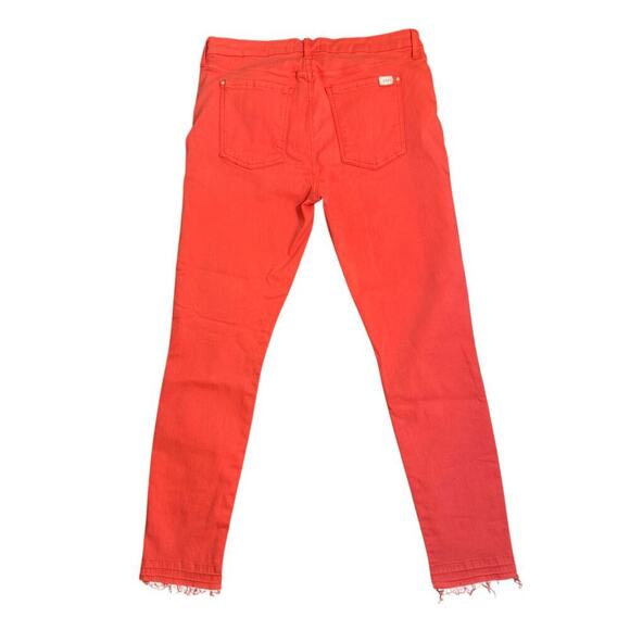 JEN 7 by 7 for all Mankind Raw Hem Skinny Stretch Ankle Jeans in Cher Sz 12 - Picture 8 of 13